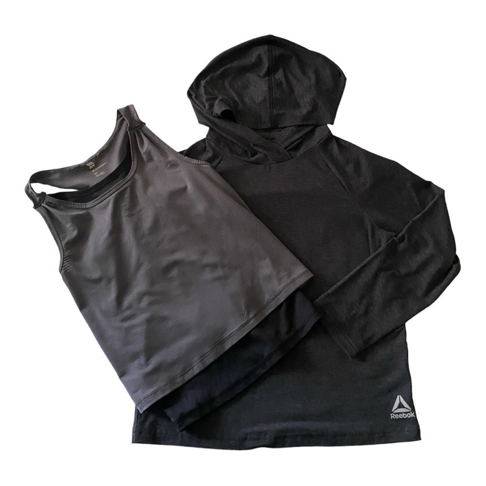 GIRLS ATHLETIC TOPS-REEBOK & ALL IN MOTION -SIZE 6